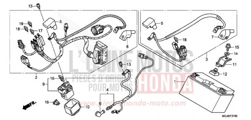 BATTERIE CBF1000FAC de 2012
